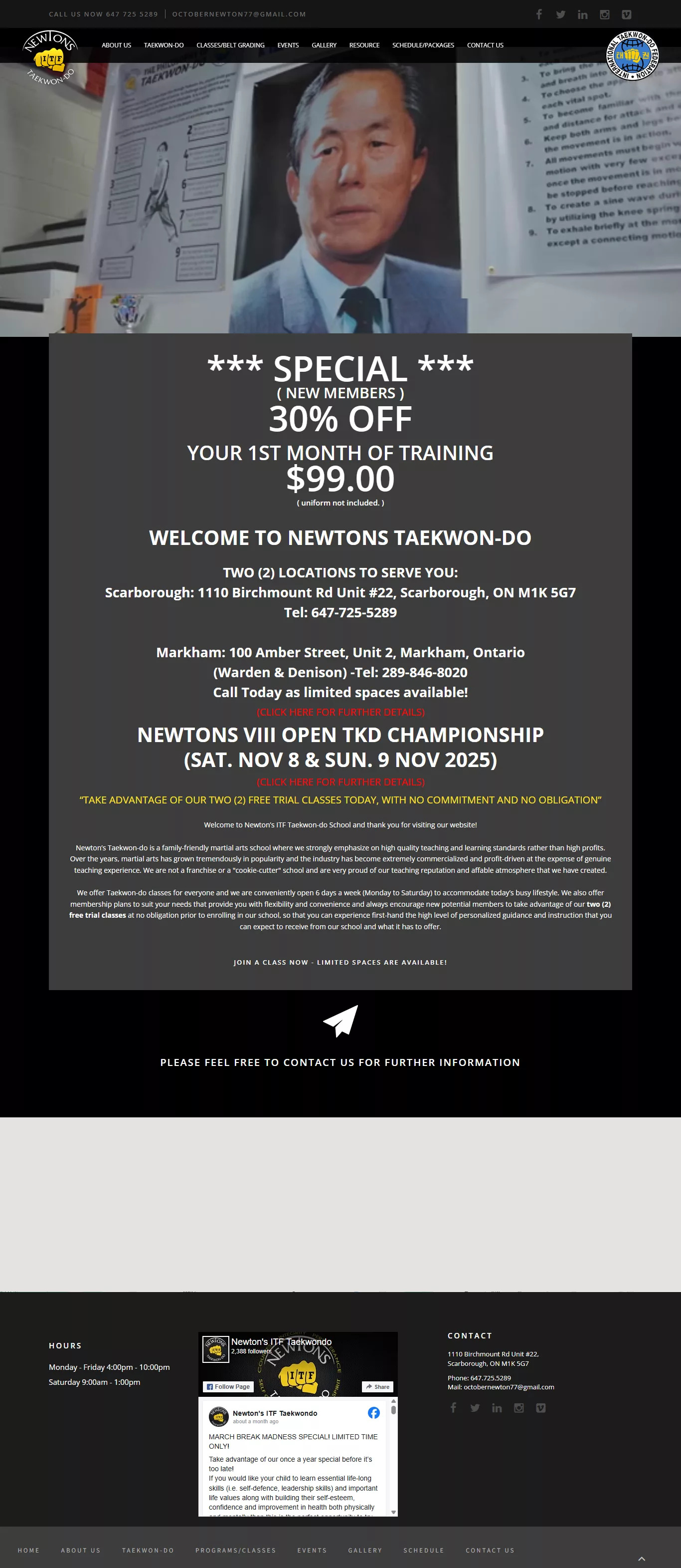 Training Center Website Development